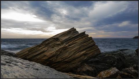 Andros - Rocks at Batsi sea side