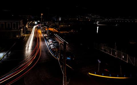 Kalamata - The port at night