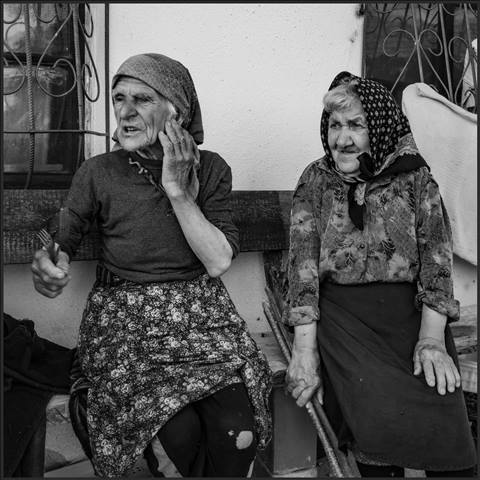 Old women of the village of Zashle