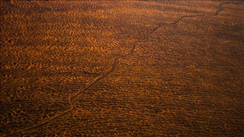 Mongolia from above.  Another world