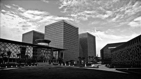 Riyadh - Platonic geometry in new buildings.