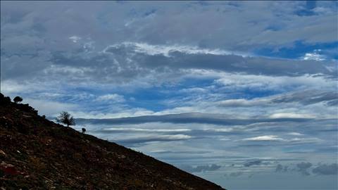Bitali.  the lines in the Sky and the tree on the mountain