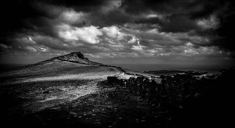 the mountains in Andros and the winter approaching