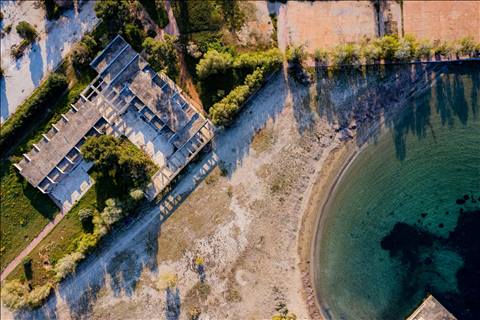 Voula Beach - Drone photo of the old coast